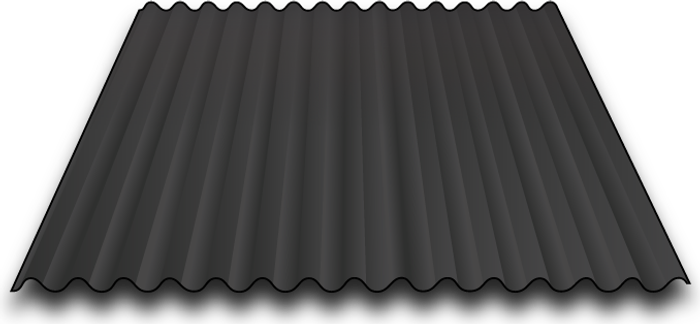 7/8 corrugated metal panel profile render
